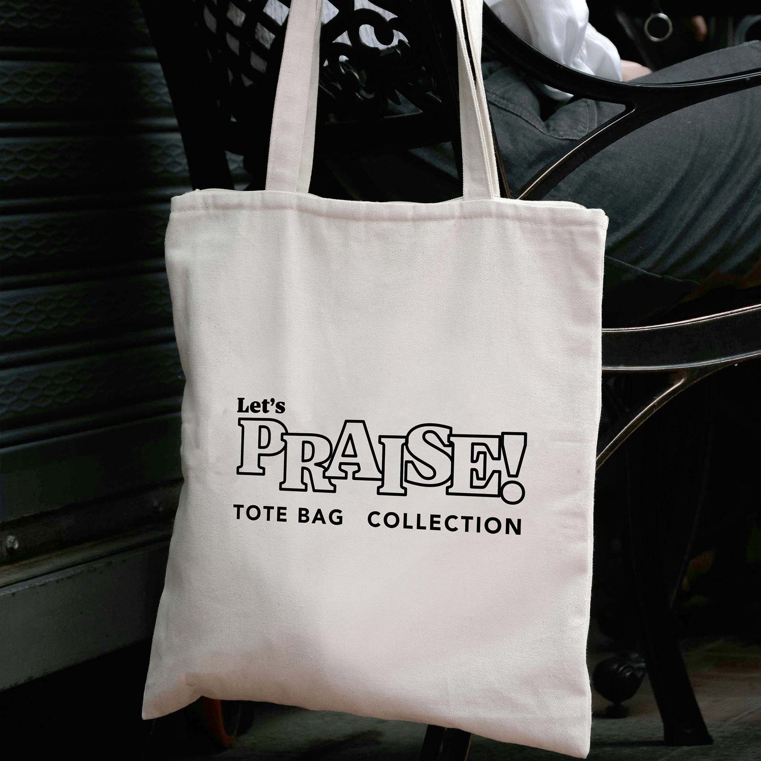 LET'S PRAISE! Christian Tote Bags Collection