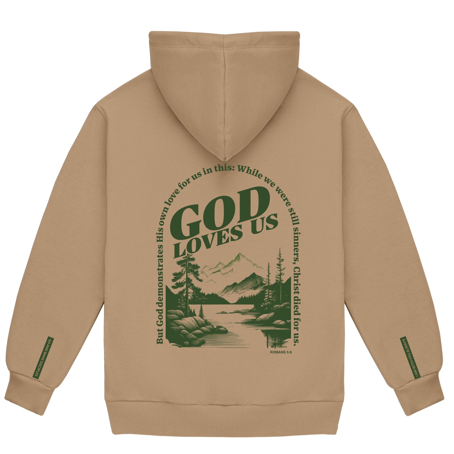 "God Loves Us" Fleece Hoodie