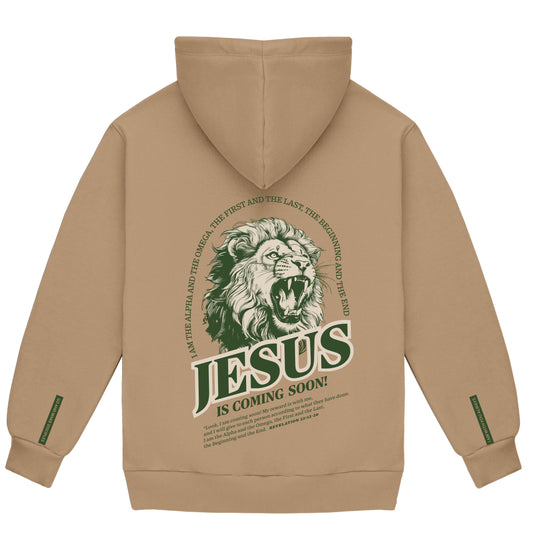 "He's Coming Soon" Fleece Hoodie