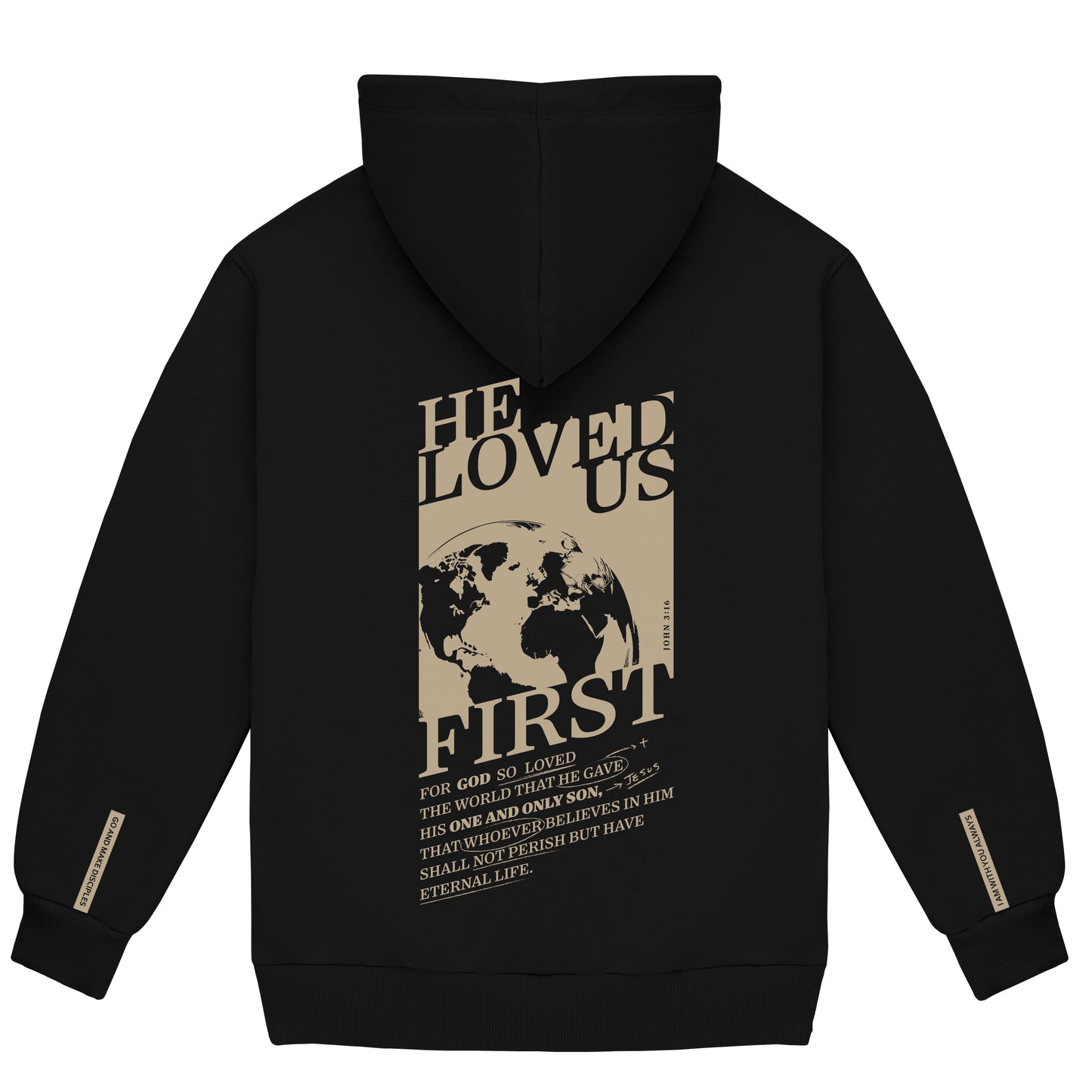 "He Loved Us First" Fleece Hoodie